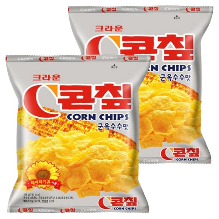 콘칲 군옥수수맛, 148g, 2개