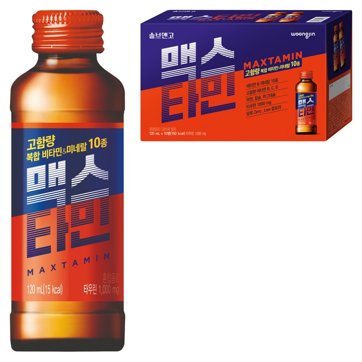 솔브앤고 맥스타민, 120ml, 10개입