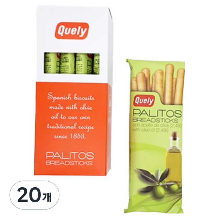 퀼리 오리지널 브래드스틱, 50g, 20개