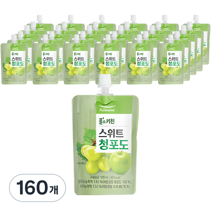풀스키친 스위트 청포도, 100ml, 160개