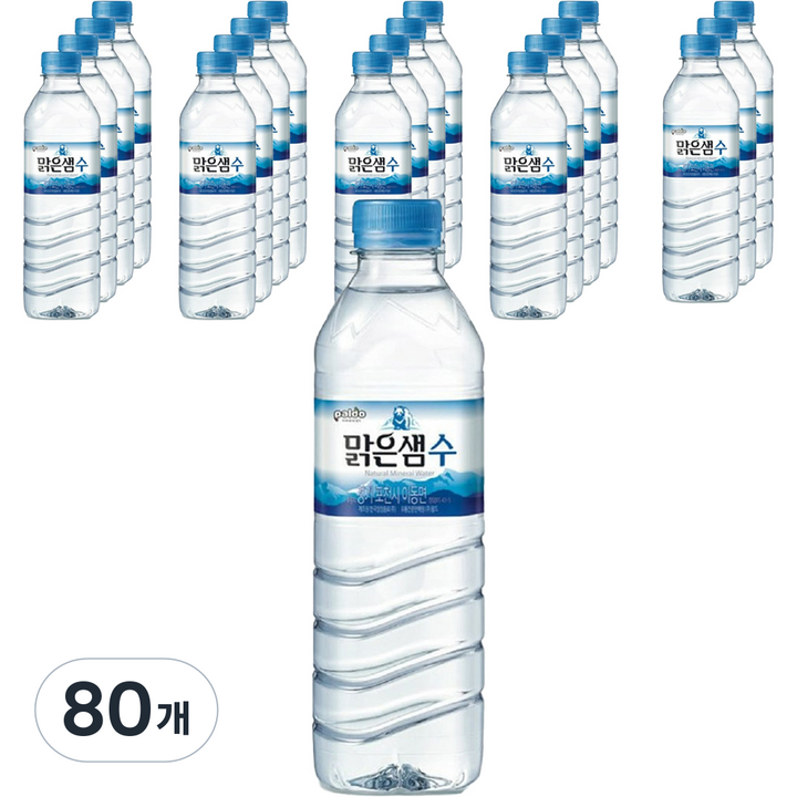 팔도 지리산 맑은샘320, 500ml, 80개