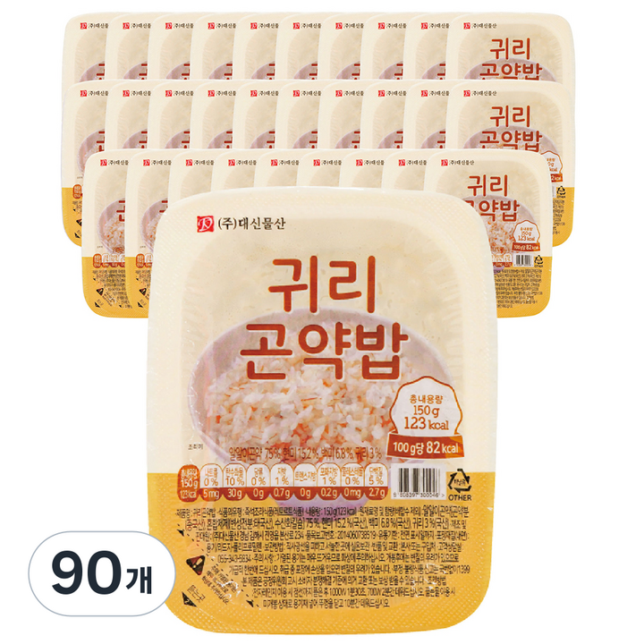 대신물산 귀리곤약밥 123kcal, 150g, 90개