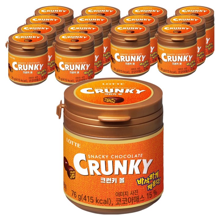롯데 크런키볼, 76g, 15개