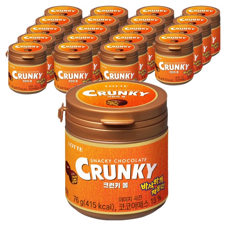 롯데 크런키볼, 76g, 20개