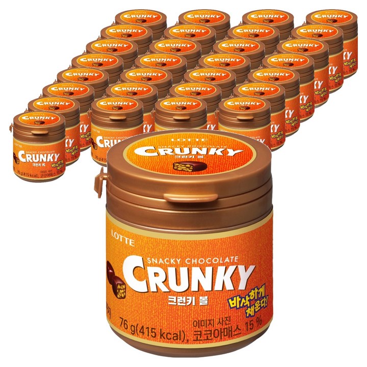 롯데 크런키볼, 76g, 50개
