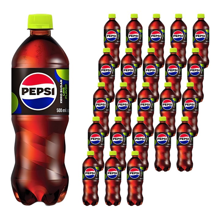 펩시 제로 슈거 라임향, 500ml, 24개