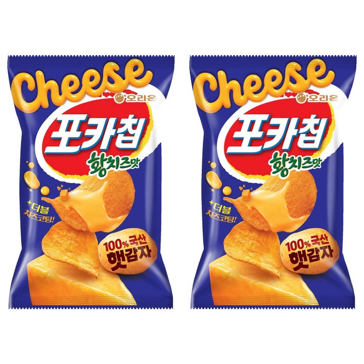포카칩 오리온 황치즈, 60g, 2개