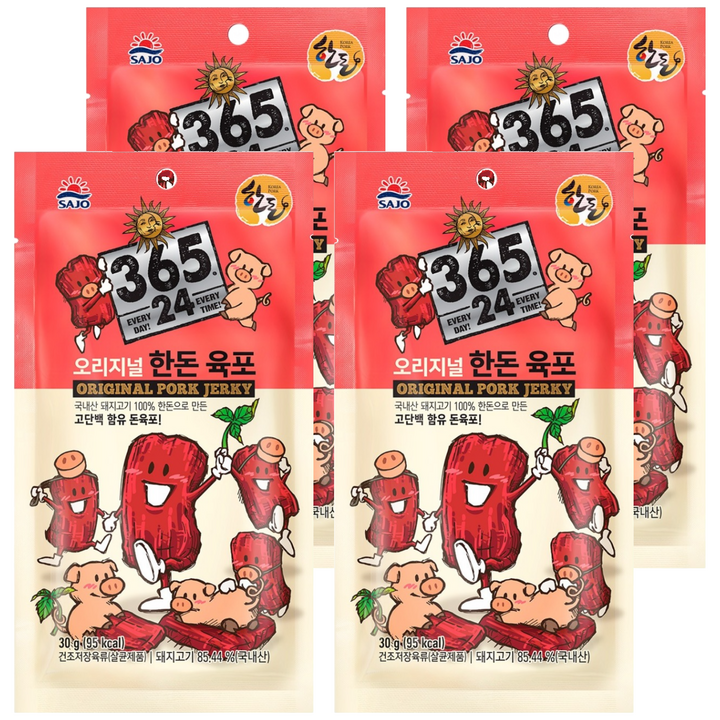 사조 오리지널 한돈 육포, 30g, 3개
