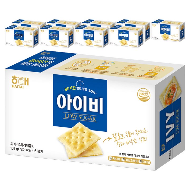 해태제과 아이비 크래커, 155g, 10개
