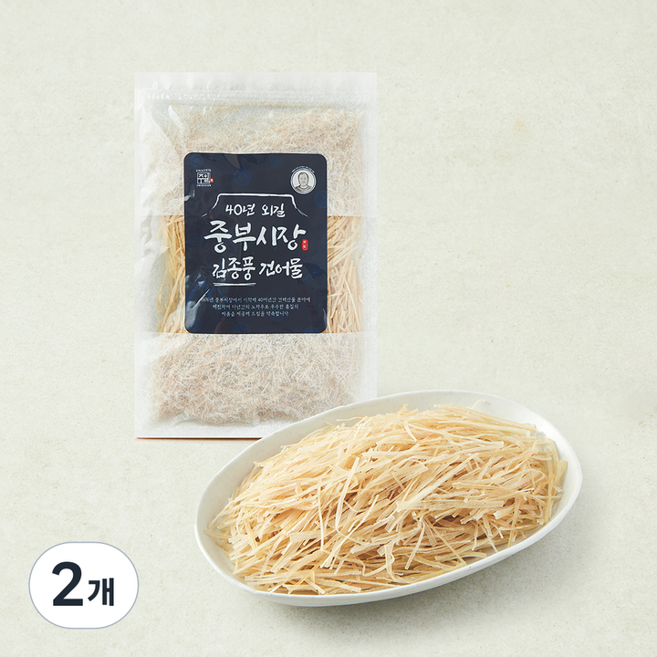 주일 40년외길 중부시장 김종풍 오징어실채, 2개, 200g