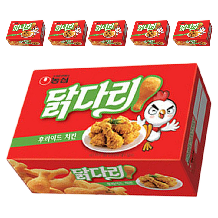 농심닭다리 후라이드 치킨 맛, 66g, 6개