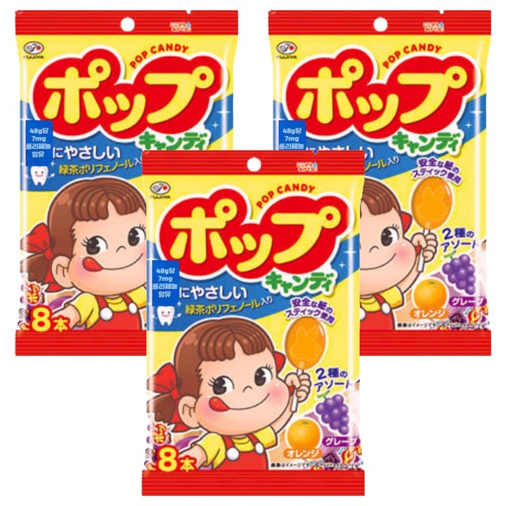 후지야 팝 캔디, 48g, 3개