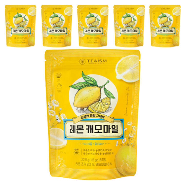쌍계명차 레몬 캐모마일, 1.5g, 15개입, 6개