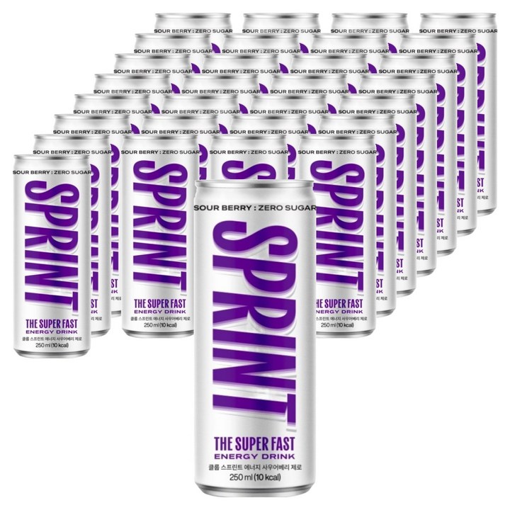 클룹 스프린트 에너지드링크 사우어베리 제로, 250ml, 30개