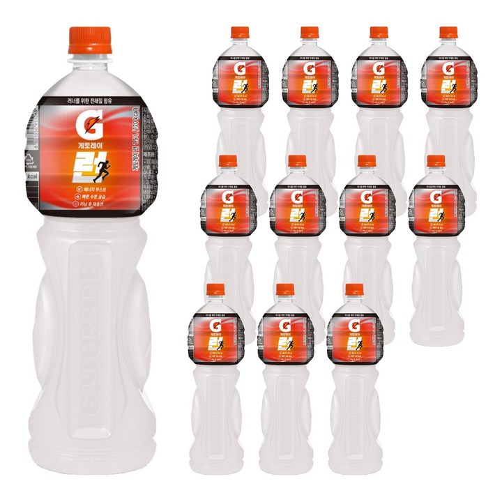 게토레이 런 스포츠 음료, 12개, 1.5L