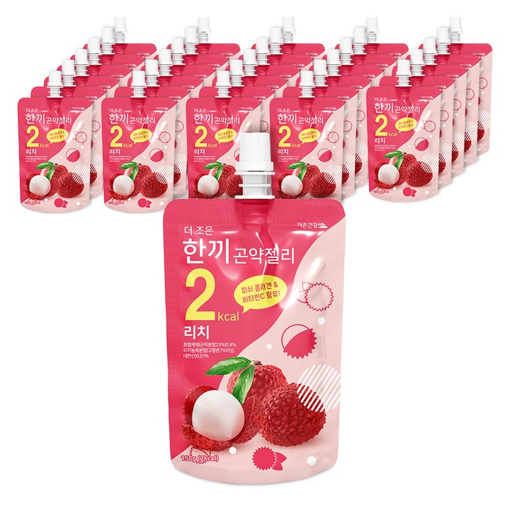 더존건강 더 조은 한끼곤약젤리 리치, 150g, 120개