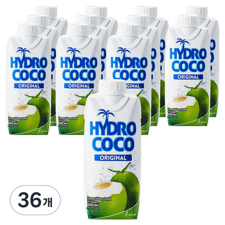 하이드로코코 오리지널 코코넛워터, 36개, 330ml