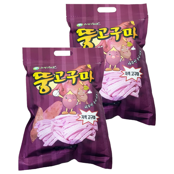 야생그대로 뚱고구마 스낵, 200g, 2개