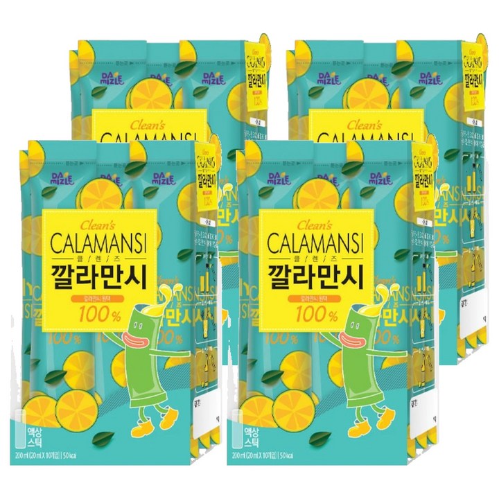 다미즐 클렌즈 깔라만시 스틱, 20ml, 10개입, 4개
