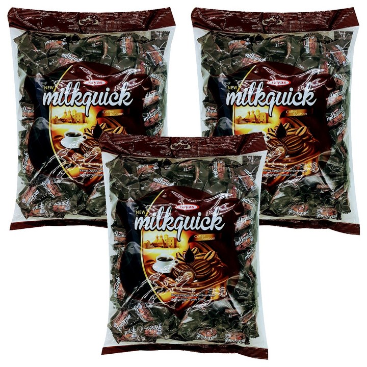 타야스 밀크퀵 커피 봉봉 캔디, 1kg, 3개