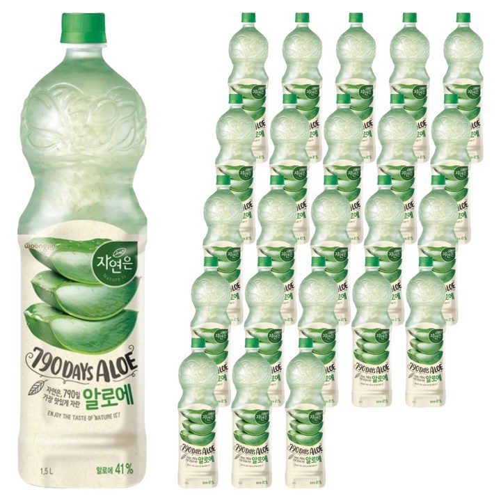 자연은 알로에 주스, 1.5L, 24개