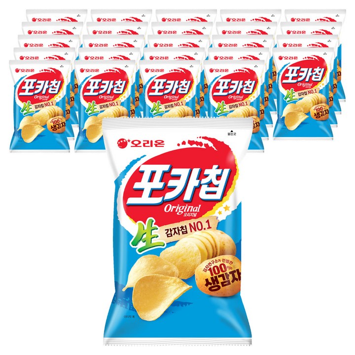 오리온 포카칩 오리지널, 66g, 25개