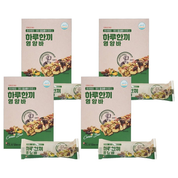 김규흔한과 한과 명장 김규흔이 만든 하루 한끼 영양바 5p, 125g, 4개