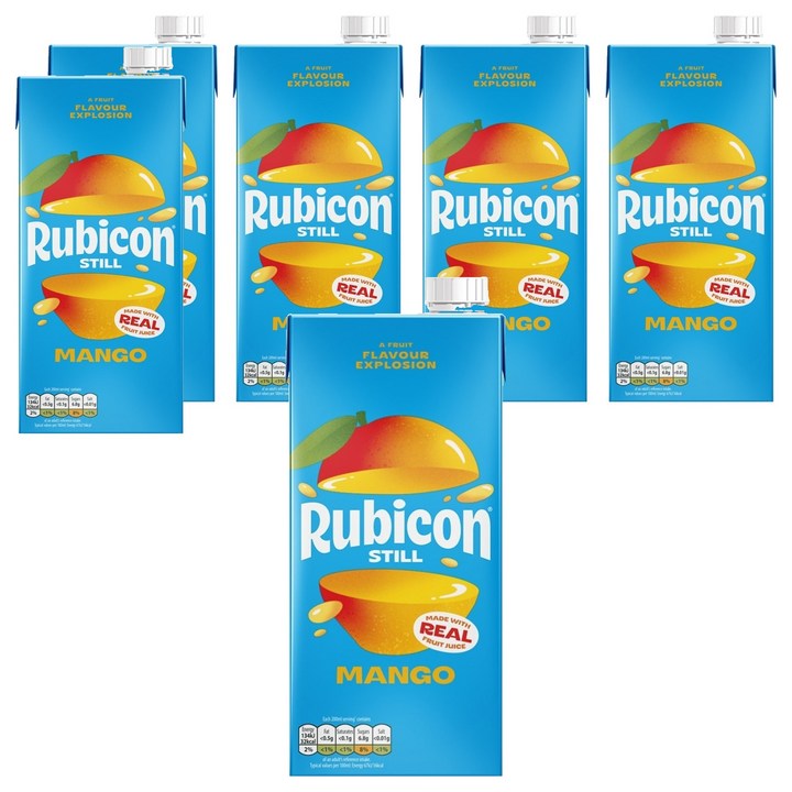 rubicon 망고 주스, 6개, 1L