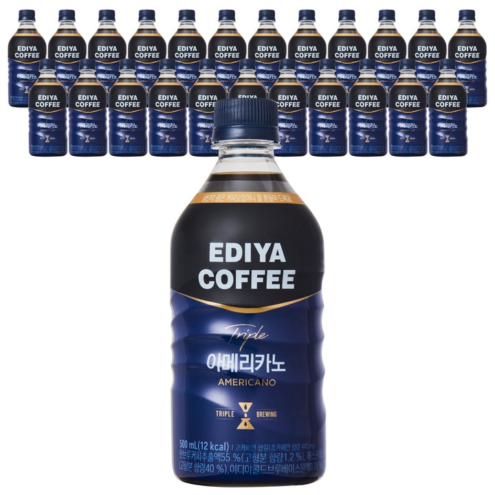 이디야 트리플 아메리카노, 500ml, 24개