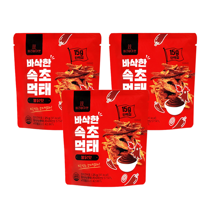 속초 먹태 불닭맛, 25g, 3개