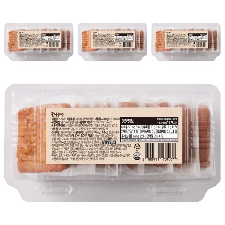 꿀이구마 수제 모약과, 280g, 4개