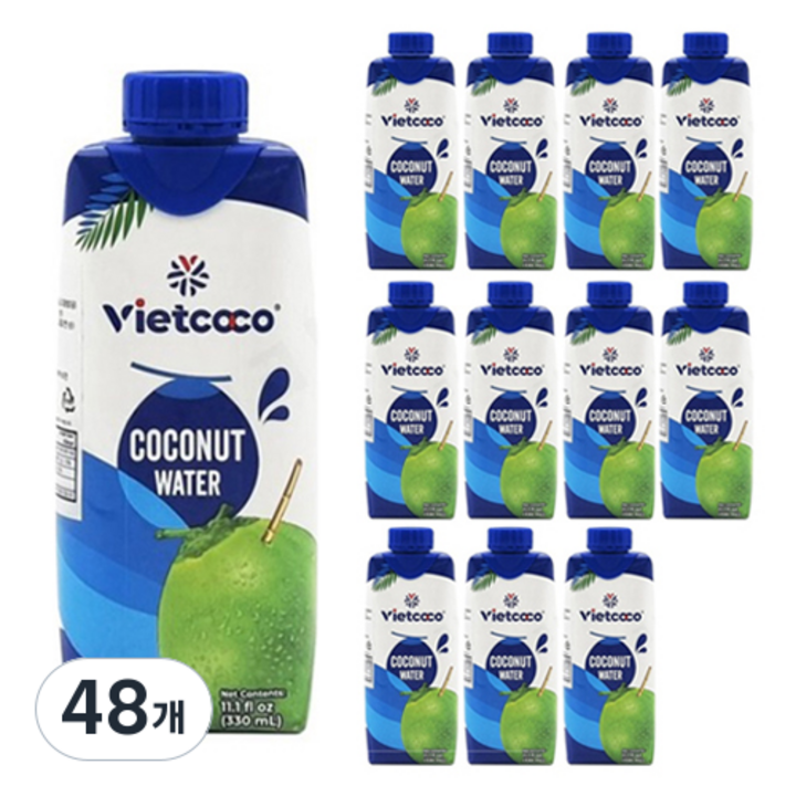 비엣코코 코코넛워터, 48개, 330ml