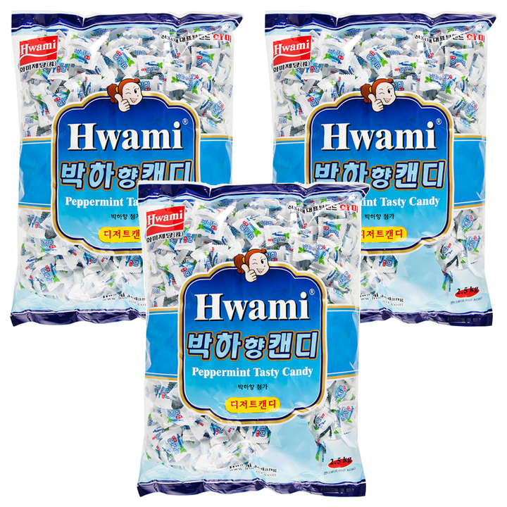 화미 박하맛사탕(大), 2.5kg, 3개