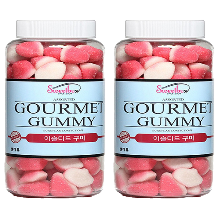 딸기 퍼프 젤리, 700g, 2개