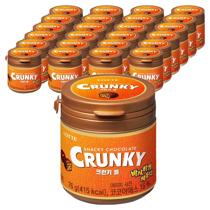롯데 크런키볼, 76g, 25개