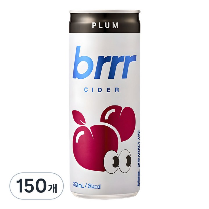 부르르 제로사이다 자두, 250ml, 150개