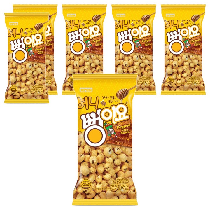뻥이요 허니, 50g, 6개