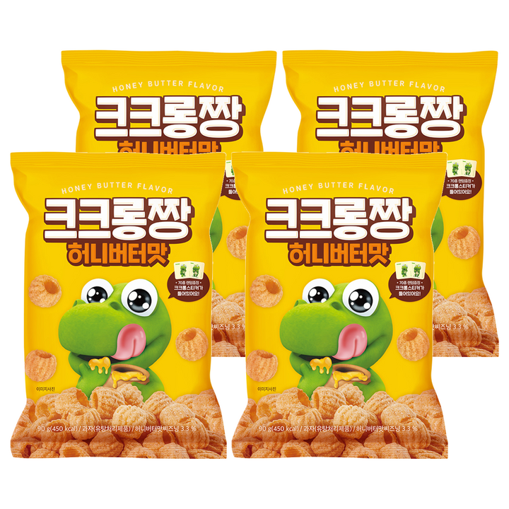 어니스트에프엔비 크크롱짱 허니버터맛, 4개, 90g