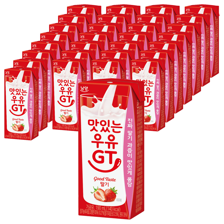 맛있는우유GT 딸기, 190ml, 96개