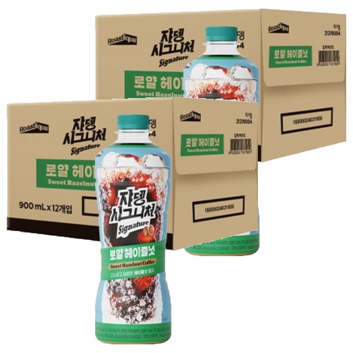 시그니처 쟈뎅 로얄 헤이즐넛, 900ml, 24개