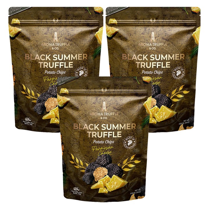 아로마트러플 블랙써머트러플 포테이토칩스 파마산치즈, 100g, 3개