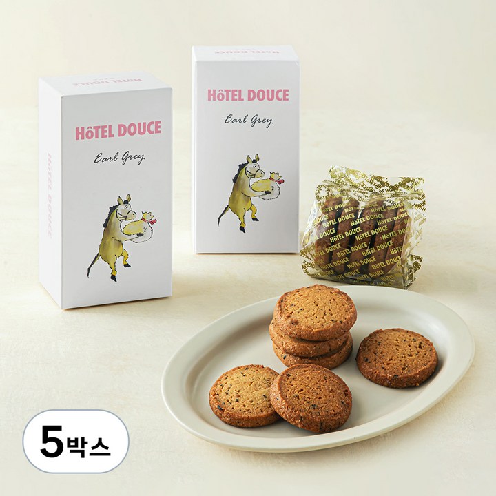오뗄두스 얼그레이 사브레 쿠키, 57.5g, 5박스, 2개입