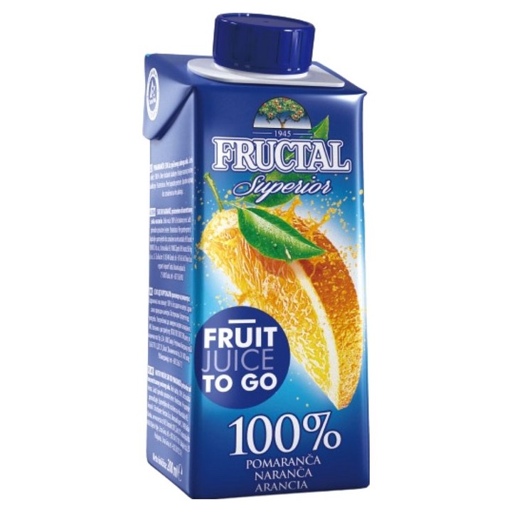 프루딸 슈페리어 100% 엣지 오렌지, 200ml, 24개