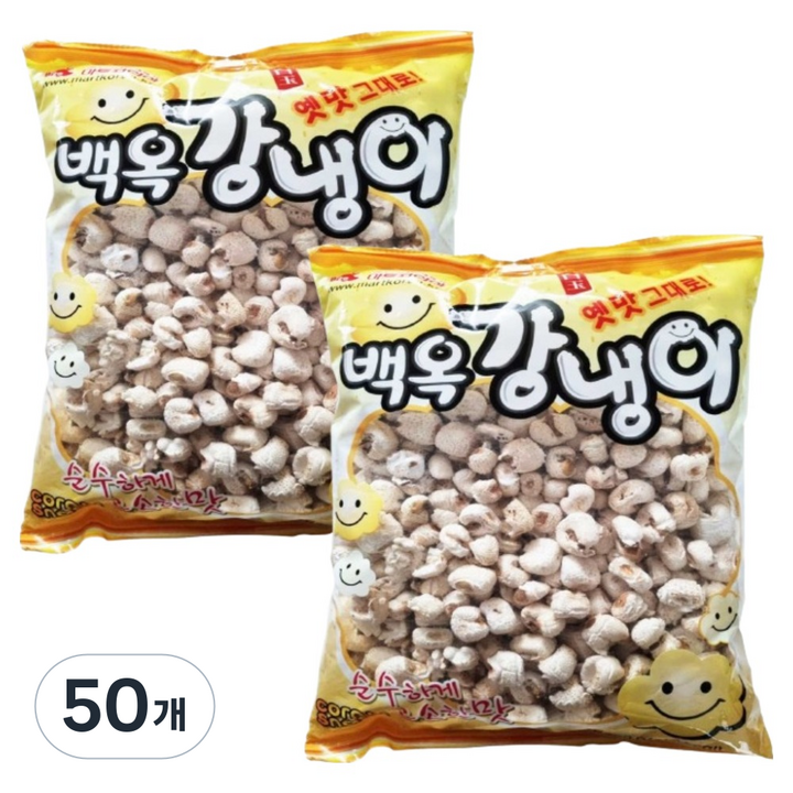 마트코리아 아름다운정성 백옥강냉이, 200g, 50개