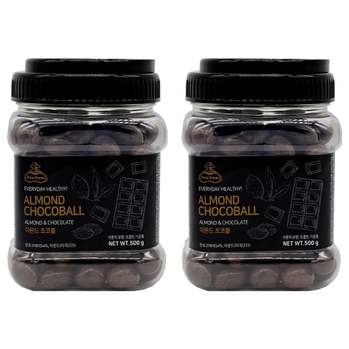 넛츠팜 아몬드 초코볼, 500g, 2개