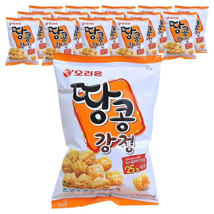 오리온 땅콩강정, 80g, 15개