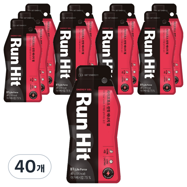 라이프포스 런힛 에너지젤, 40g, 40개