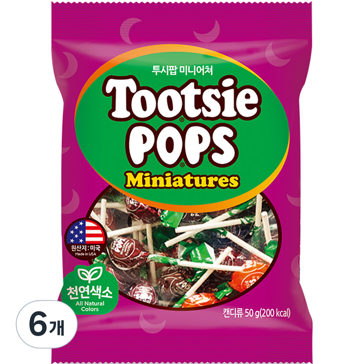 투시팝 미니어쳐 막대사탕 10p 랜덤발송, 50g, 6개