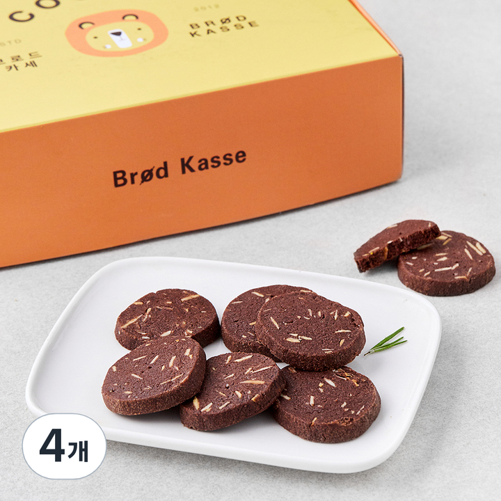 브로드카세 사브레쇼콜라 쿠키, 180g, 1개입, 4개
