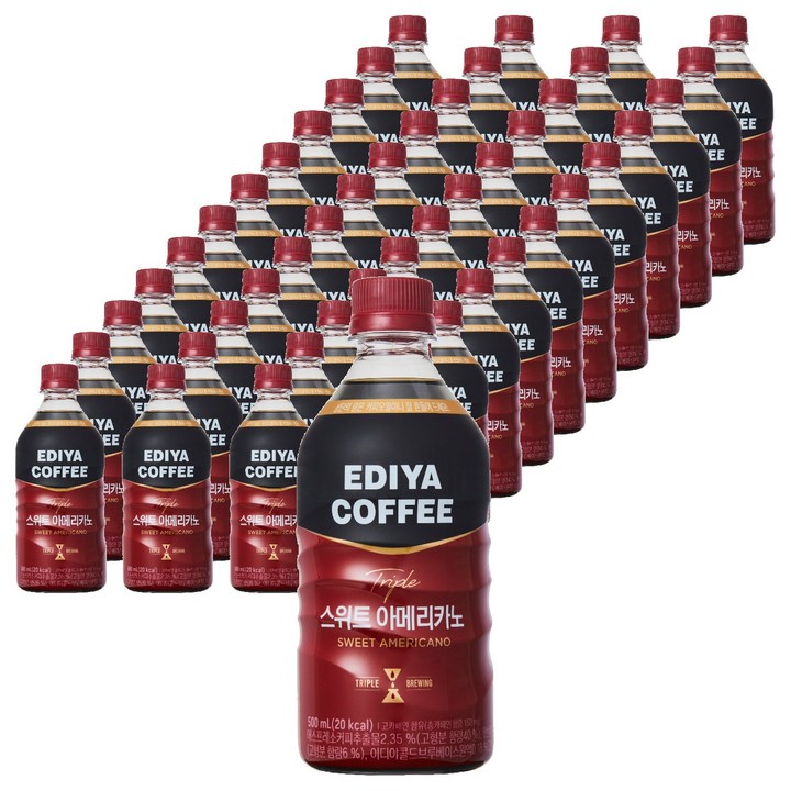 이디야 트리플 스위트 아메리카노, 500ml, 48개